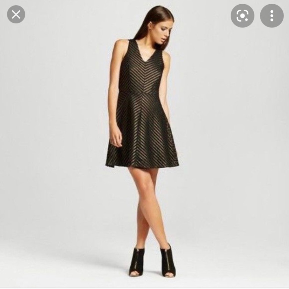 Mossimo Black and Gold Dress